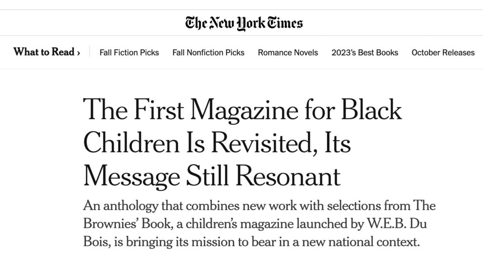 New Brownies' Book Nyt